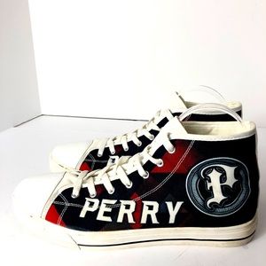 Perry High Top Converse Sneakers Unisex Black Boot. Size 11.5. Classy  Rare